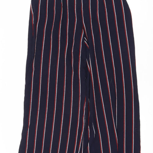 Zara Women's Multicoloured Striped Trousers - Size 14