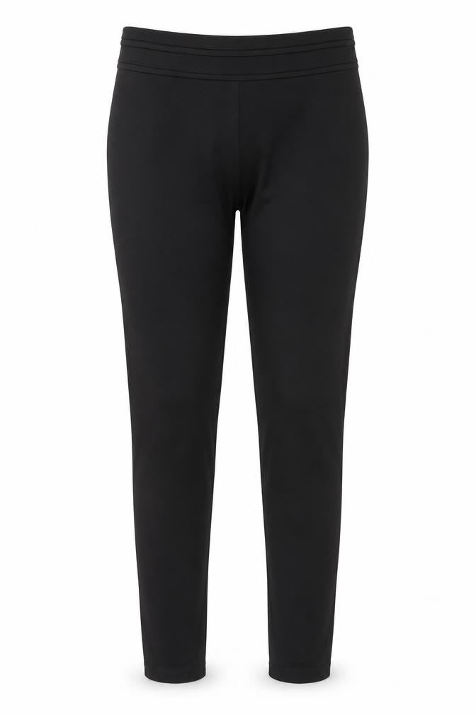 Front view of Zara Women's Black Leggings S - Button Accents
