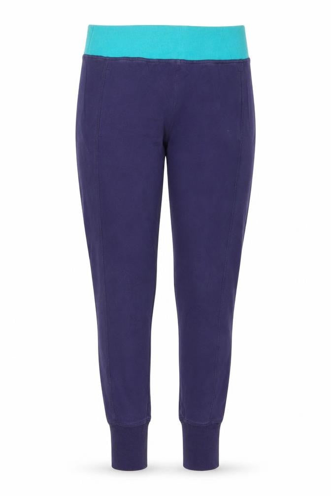 Front view of Adidas Women Blue Jogger Gym Pants