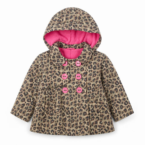 Next Girls Multicoloured Animal Print Hooded Coat 18-24 Months