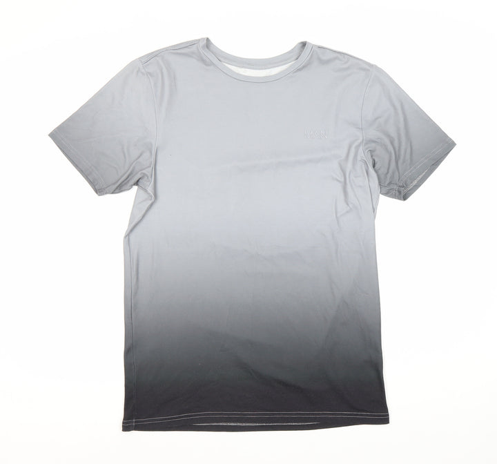 MAN Men’s Grey Crew Neck Short Sleeve T-Shirt - Size S