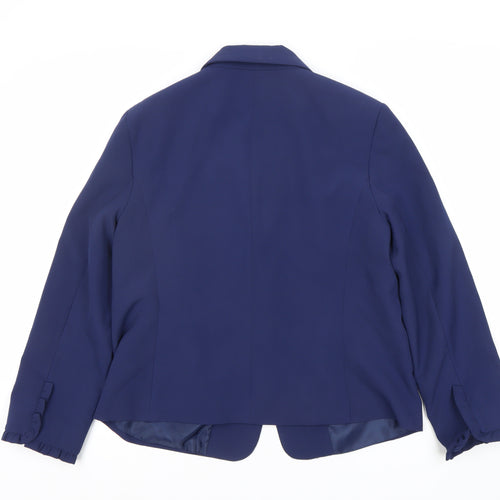 Oasis Women's Blue Blazer Size 16 One-Button
