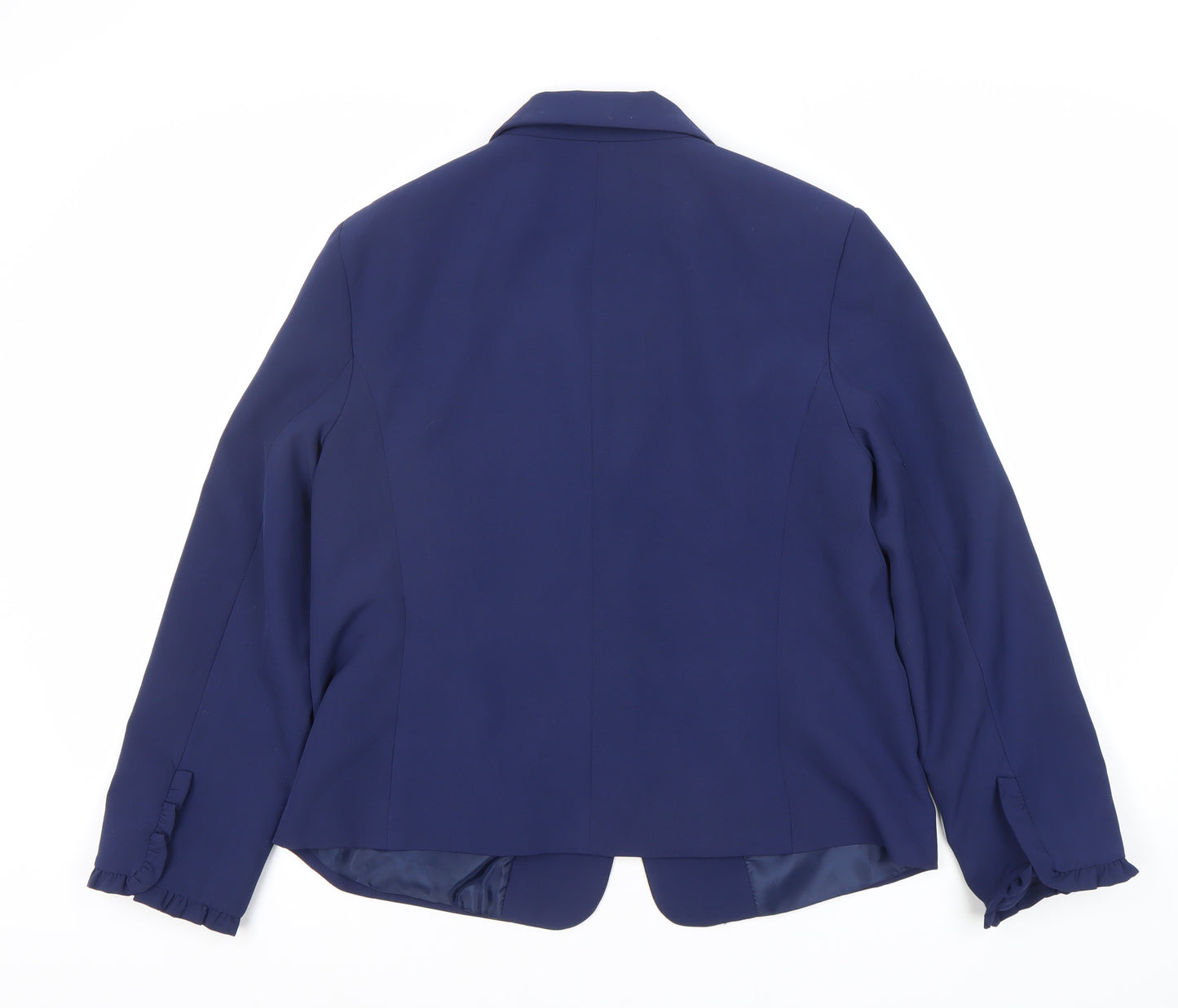 Oasis Women's Blue Blazer Size 16 One-Button