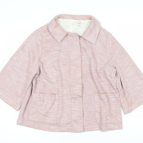 Simply Be Women's Pink Relaxed Jacket Size 18