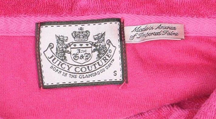 Juicy Couture Women's Pink Full Zip Hoodie, S