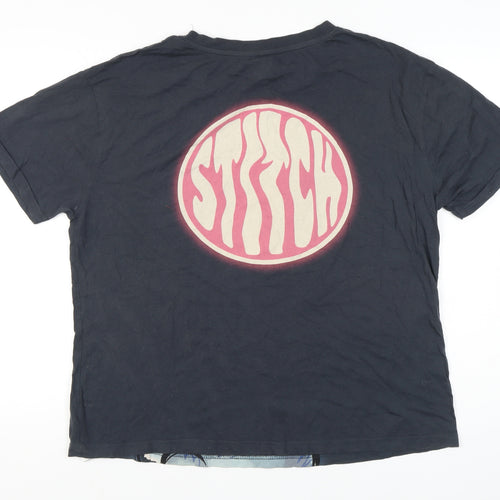 Disney Unisex Black Stitch T-Shirt M