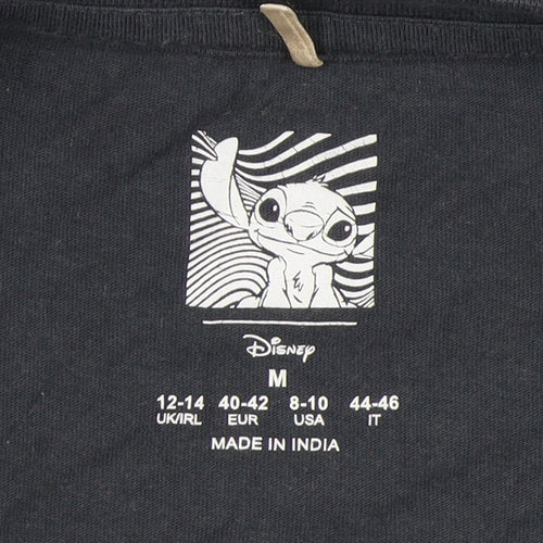 Disney Unisex Black Stitch T-Shirt M
