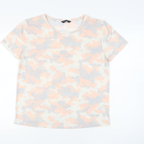 Marks and Spencer Women's Camouflage T-Shirt, Size 12, Multicoloured