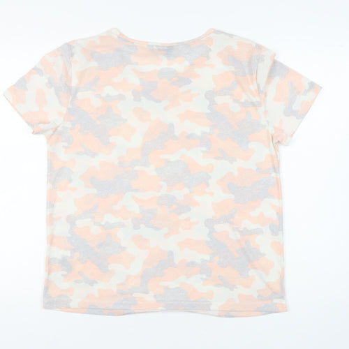 Marks and Spencer Women's Camouflage T-Shirt, Size 12, Multicoloured