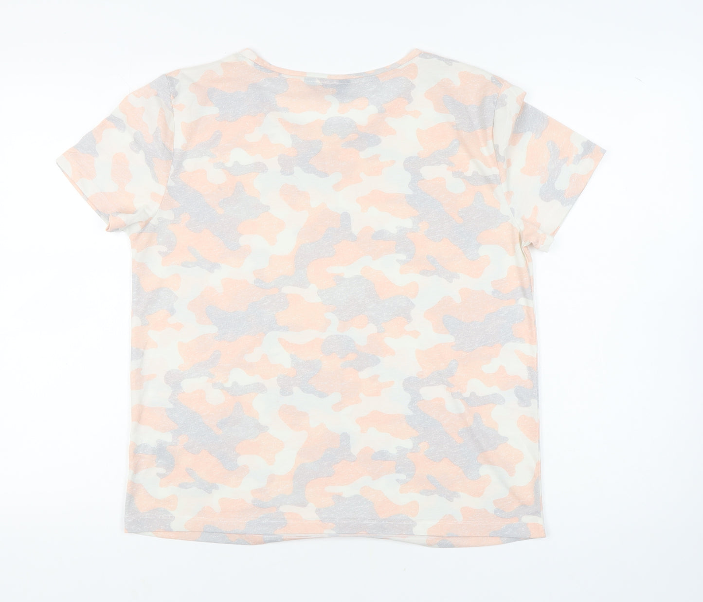 Marks and Spencer Women's Camouflage T-Shirt, Size 12, Multicoloured