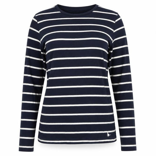 Jack Wills Women's Blue Striped Long Sleeve T-Shirt