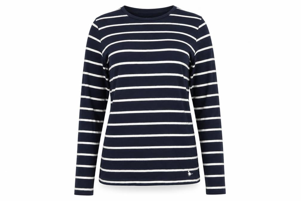 Jack Wills Women's Blue Striped Long Sleeve T-Shirt