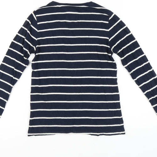 Jack Wills Women's Blue Striped Long Sleeve T-Shirt