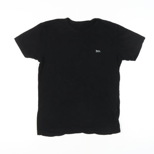 Lonsdale Black T-Shirt Unisex S Basic Cotton