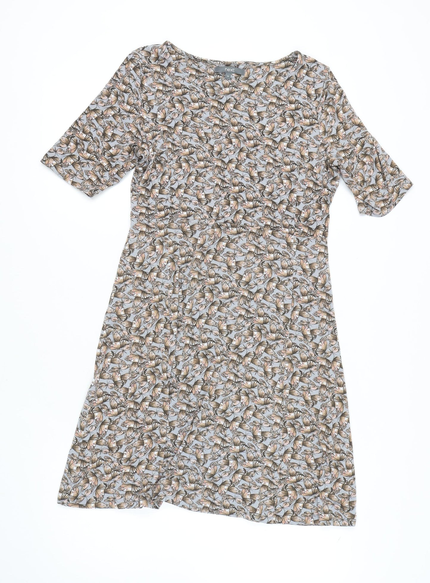 Next Women Multicoloured Floral Dress Size 14