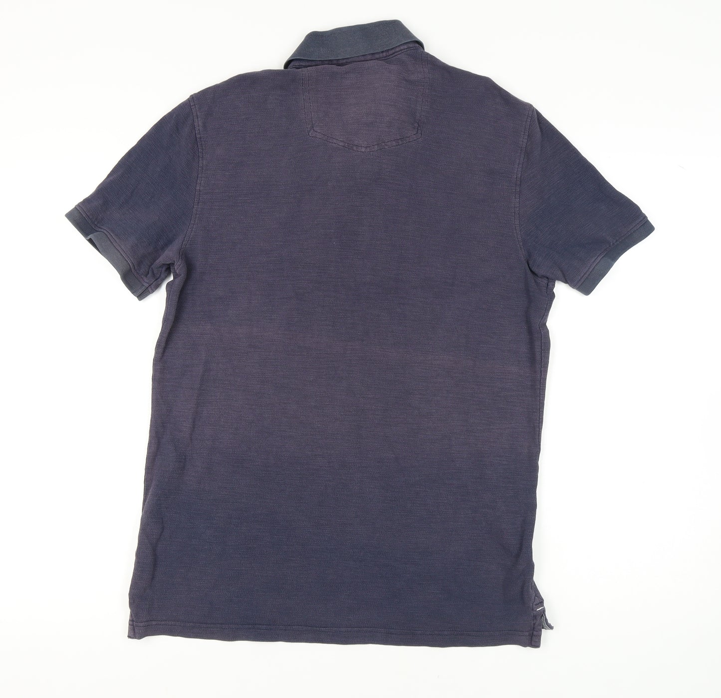 Fat Face Men's Blue Polo Shirt Medium Short Sleeve