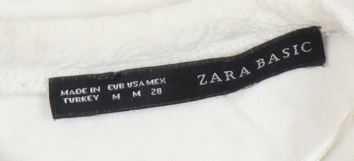 Zara Basic Women's White Sleeveless Top, M