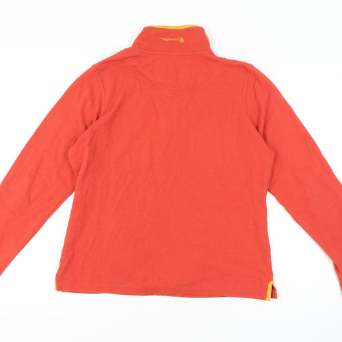 Tayberry Women's Orange Henley Sweatshirt M