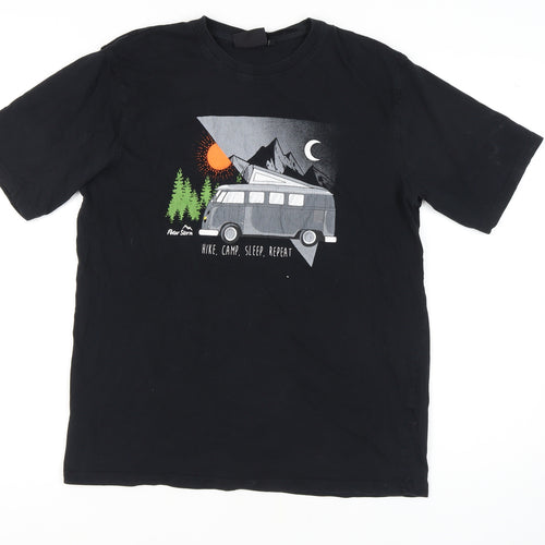 Peter Storm Unisex Black Outdoor Graphic T-Shirt L