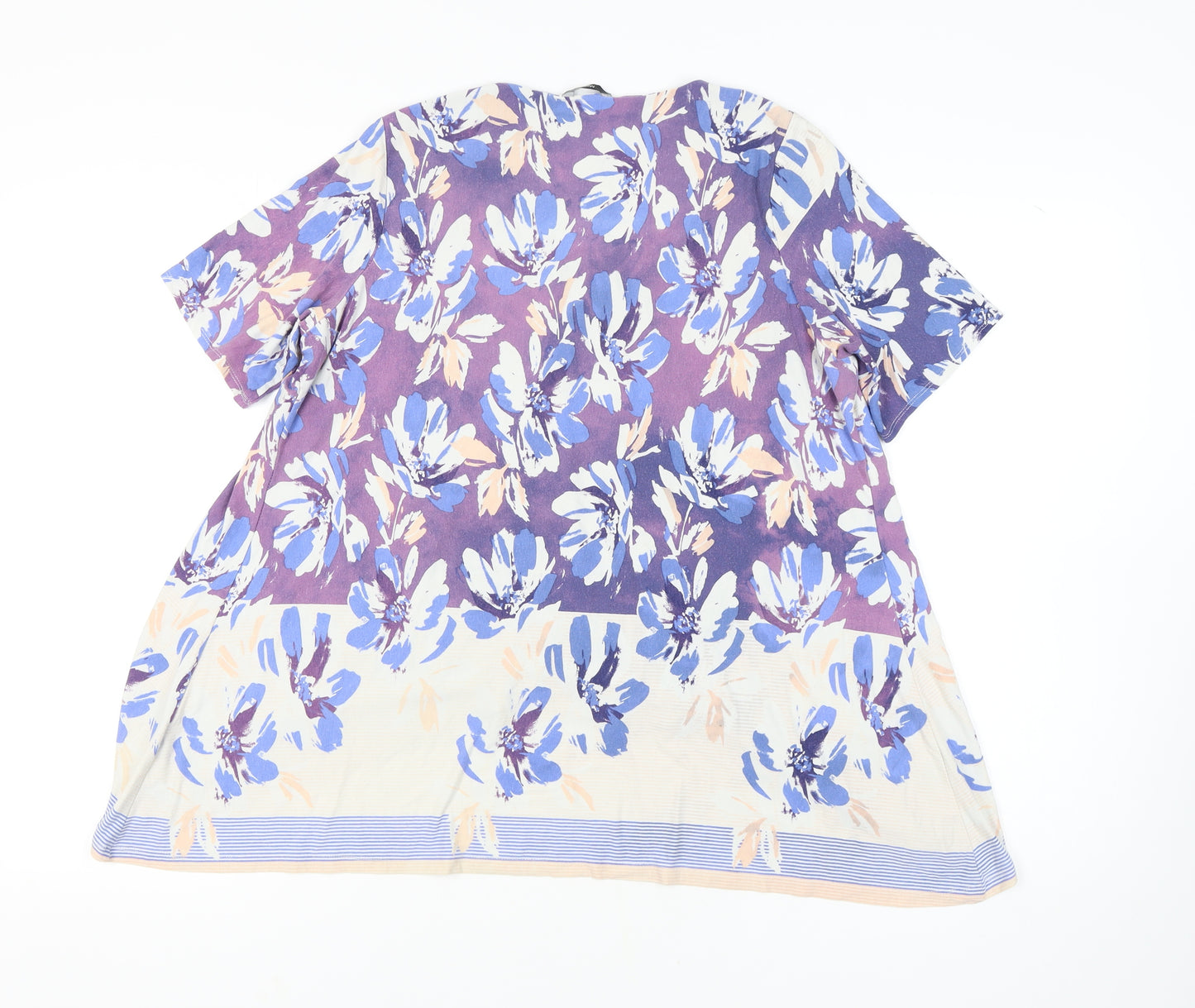 M&Co Women's Multicoloured Floral Top Size 18