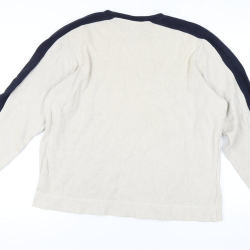 Burton Men's Beige Pullover Sweater L, Long Sleeve
