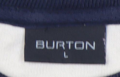 Burton Men's Beige Pullover Sweater L, Long Sleeve