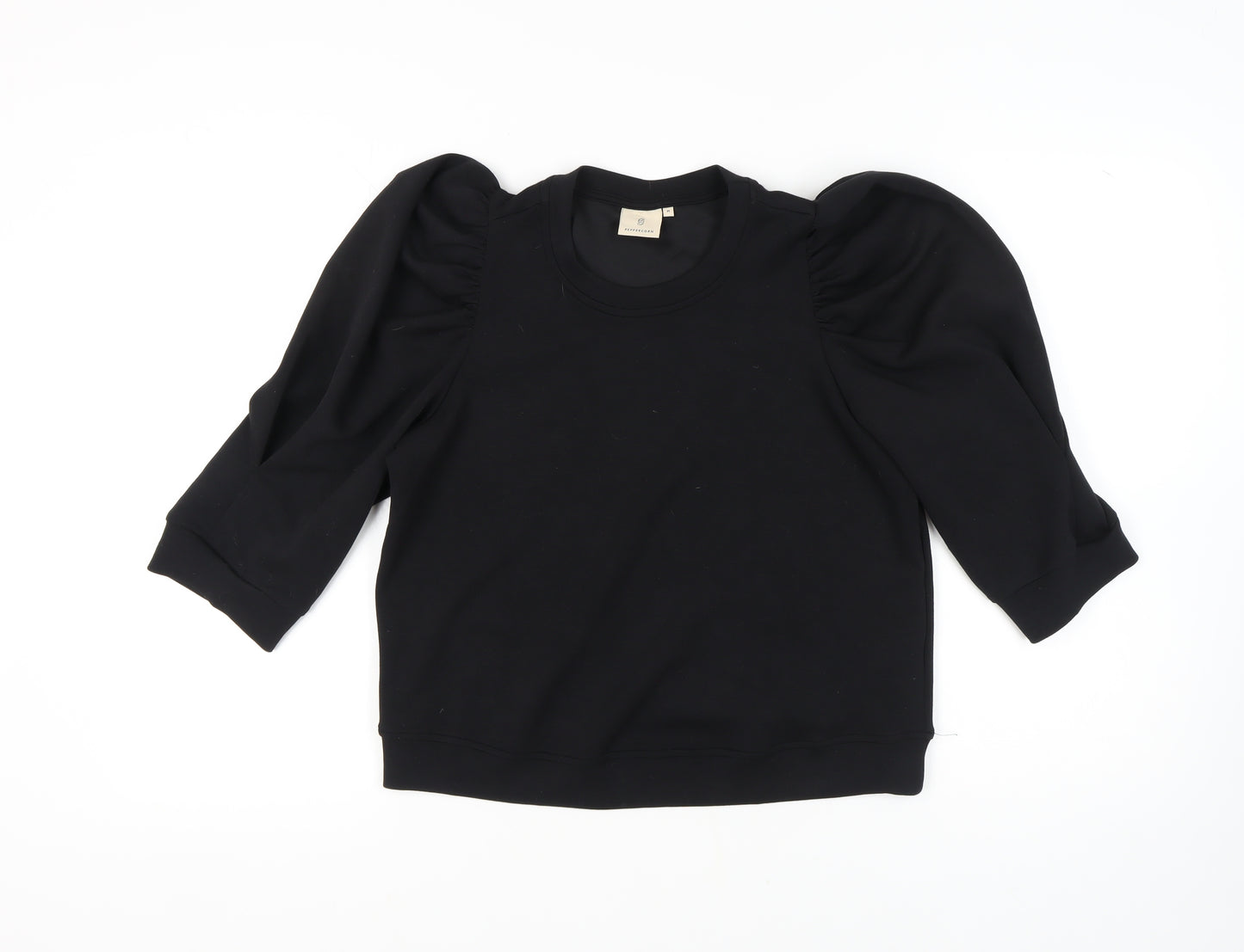 Peppercorn Women's Black Puff Sleeve T-Shirt M