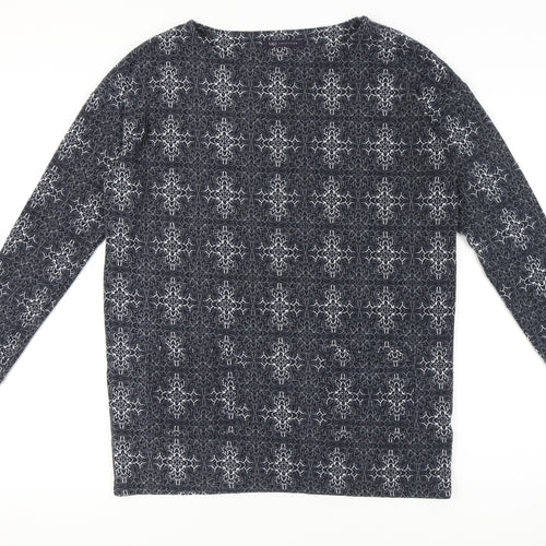 Marks and Spencer Women's Geometric Long Sleeve Top