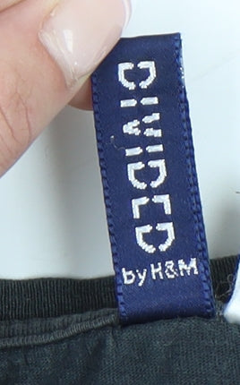 H&M Women's Black T-Shirt, Size S, Music Graphic