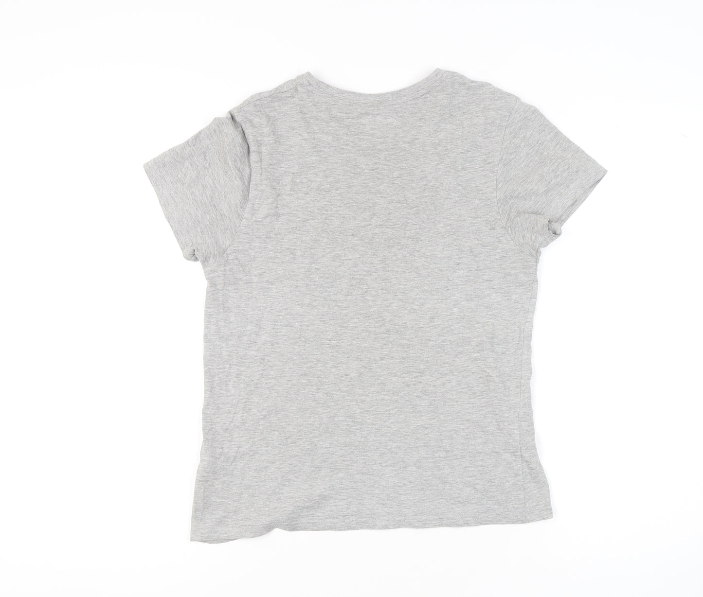 Lee Cooper Womens Grey T-Shirt Size 8 Casual