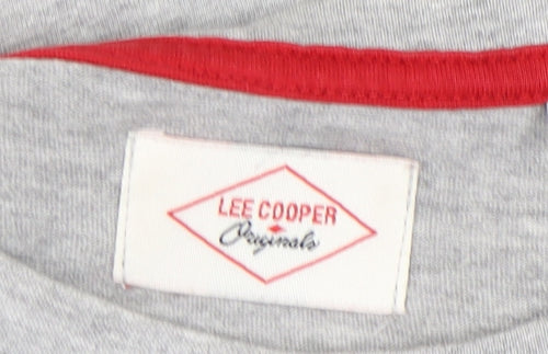 Lee Cooper Womens Grey T-Shirt Size 8 Casual