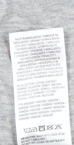 Lee Cooper Womens Grey T-Shirt Size 8 Casual