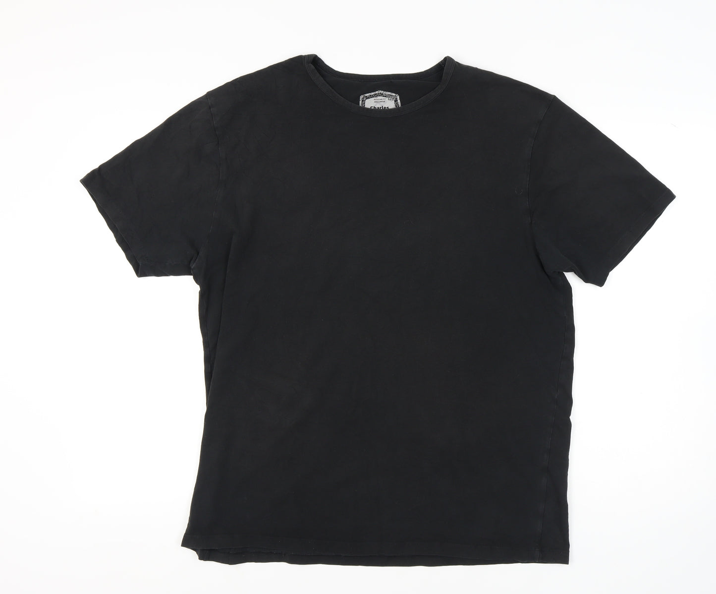 Charles Wilson Men's Black 2XL Crew Neck T-Shirt