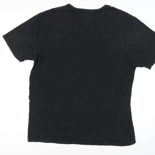 Charles Wilson Men's Black 2XL Crew Neck T-Shirt