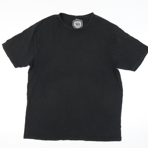 Charles Wilson Men's Black Regular Fit T-Shirt 2XL