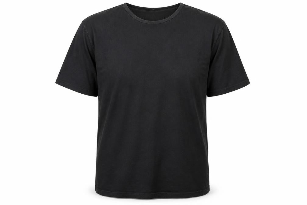 Front view of Charles Wilson Men's Black Regular Fit T-Shirt 2XL