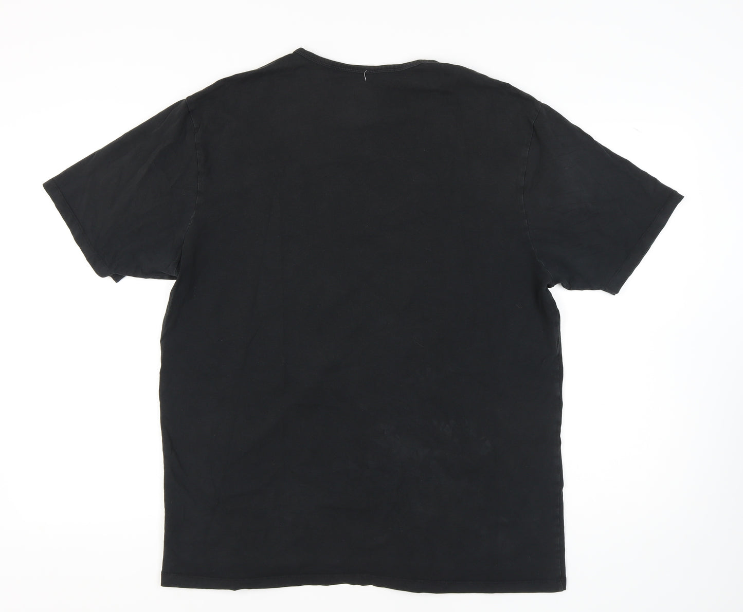 Charles Wilson Men's Black Regular Fit T-Shirt 2XL