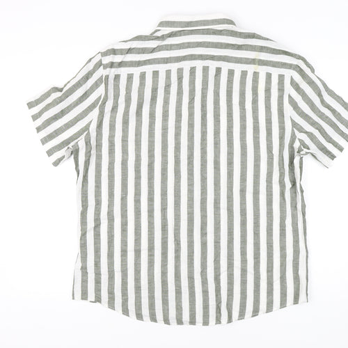 Marks and Spencer Men's Multicoloured XL Striped Shirt