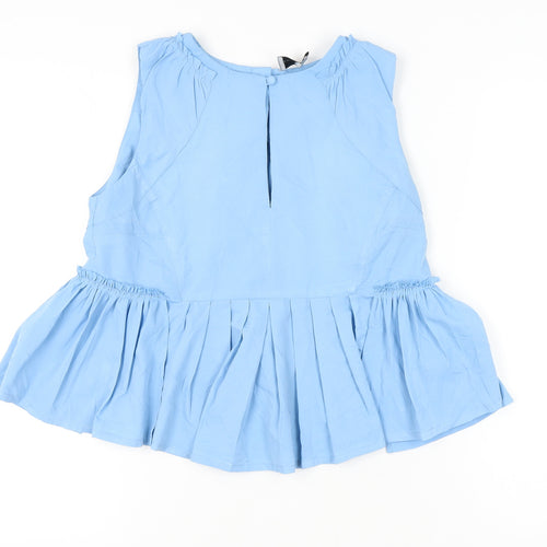 ASOS Women's Blue Sleeveless Top - Size 10