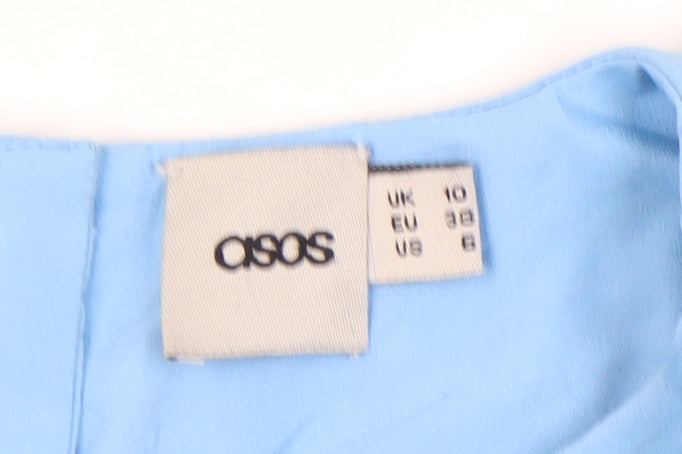 ASOS Women's Blue Sleeveless Top - Size 10