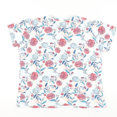 ISLE ESSENTIALS Women's Floral T-Shirt Size L Multicoloured