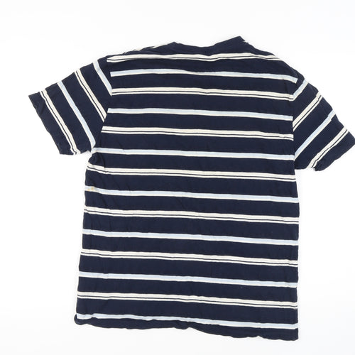 Next Men's Blue Striped T-Shirt XL - Stylish Casual Wear