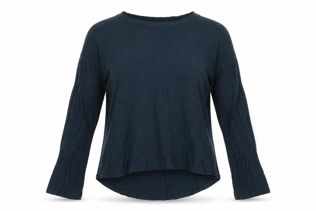 Front view of Jigsaw Women's Blue XS Long Sleeve T-Shirt