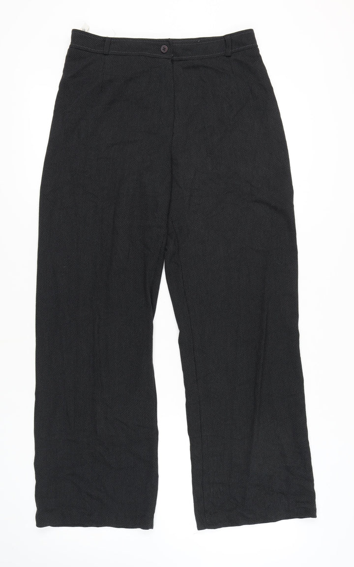 Klass Women's Black Wide-Leg Trousers Size 14