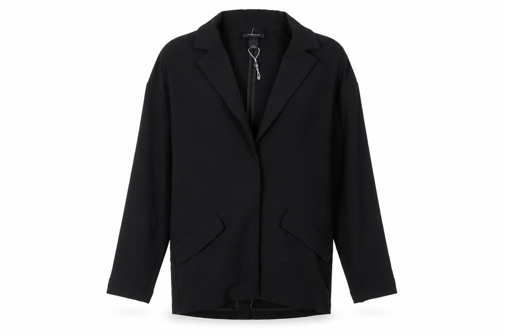 Front view of Monki Women's Black Blazer, size S, Regular Fit