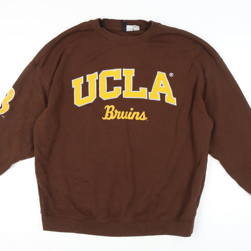 H&M Unisex Brown UCLA Sweatshirt M Pull-Over