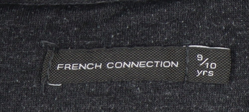 French Connection Boys Grey Pullover Hoodie 9-10 Years