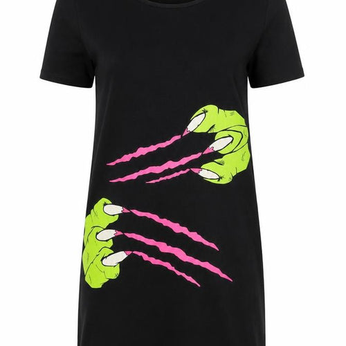 Topshop Women's Black T-Shirt Dress Size 10