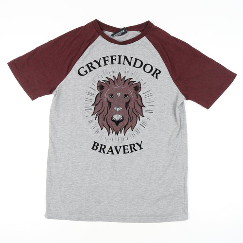 Harry Potter Men's Gryffindor T-Shirt Small Grey