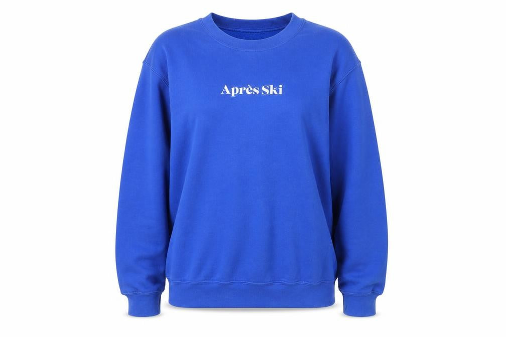 Front view of Skinnydip London Women's Blue Pullover Sweatshirt S